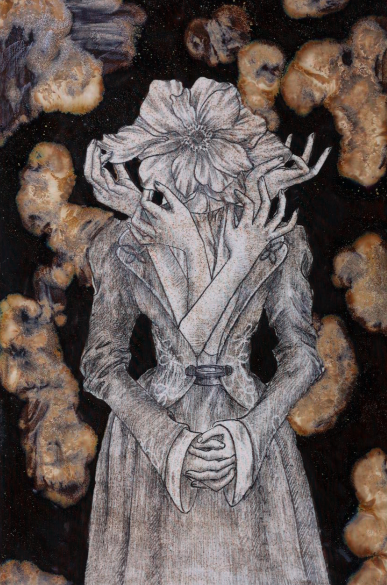 The Agony of Memory. Porcelain Panel Painting